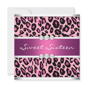 Hot Pink Leopard Sweet Sixteen Birthday Party
