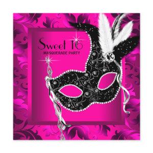 Hot Pink Masquerade Party