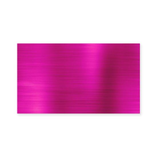 Hot Pink Metallic Shimmer Foil Blank Place Card
