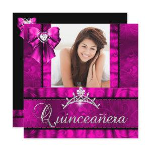 Hot Pink Quinceanera 15th Birthday Party Photo