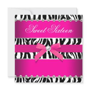 Hot Pink Zebra Sweet 16 Birthday Party