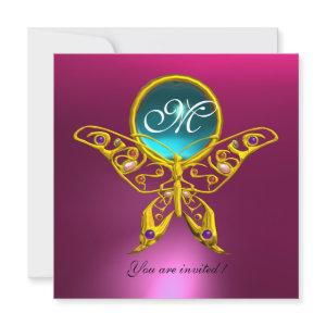 HYPER BUTTERFLY MONOGRAM,blue,aquamarine pink
