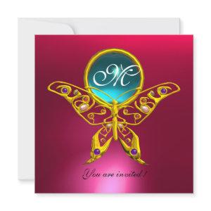 HYPER BUTTERFLY MONOGRAM,blue,aquamarine pink red