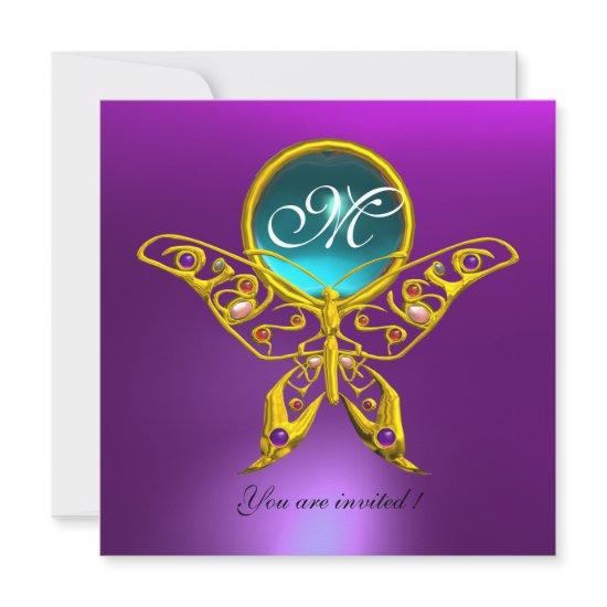 HYPER BUTTERFLY MONOGRAM,purple, blue,aquamarine