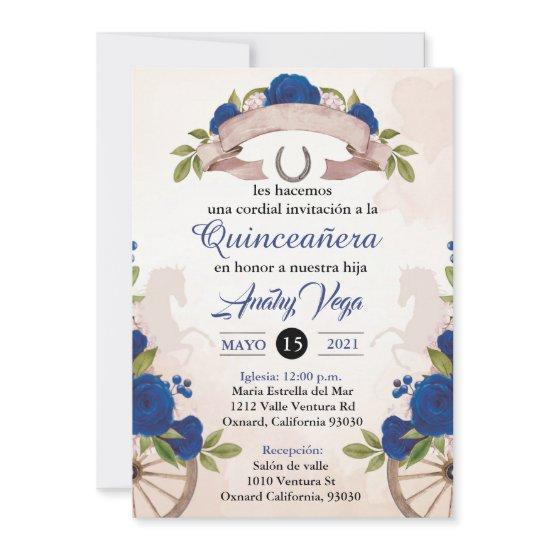 Invitación Charro/Huapango Quinceanera
