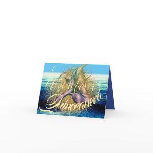 Invitación de fiesta de cumpleaños de la sirena card