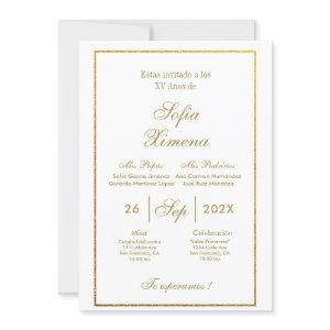 Invitación de quinceañera elegante