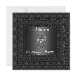 Skull 15th Birthday Party  Black