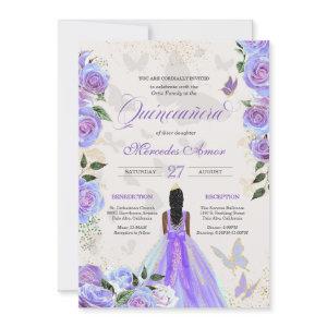 Iridescent Purple Butterflies Mariposa Quinceanera