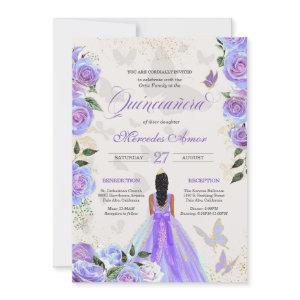 Iridescent Purple Butterfly Mariposa Quinceanera