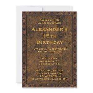 Iron Framed Effect Boys Birthday Double Sided