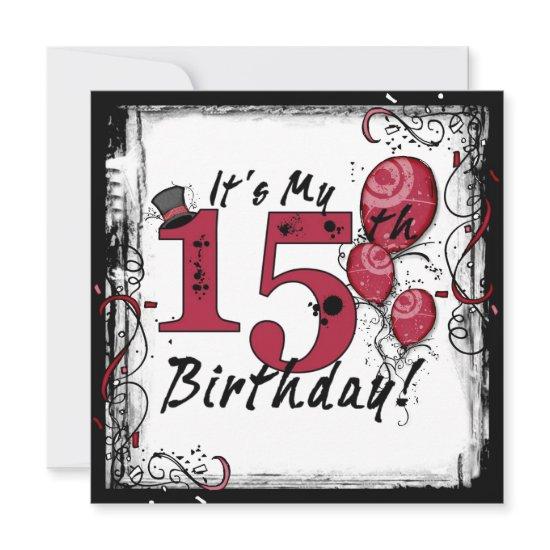 It's my 15th birthday party grunge