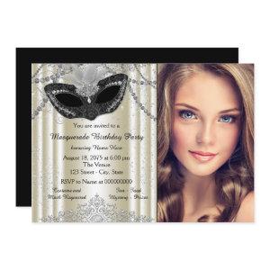 Ivory and Black Pearl Masquerade Party