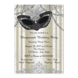Ivory and Black Pearl Masquerade Party