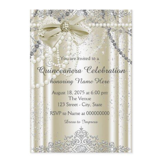 Ivory Pearl Quinceanera