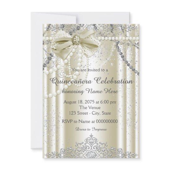 Ivory Pearl Quinceanera