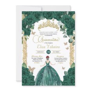 Jade Emerald Green Butterfly Princess Quinceanera