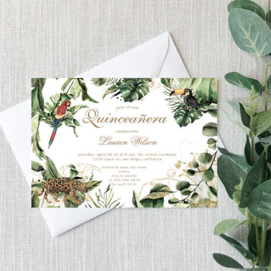 Jungle Theme Animals Quinceanera Party