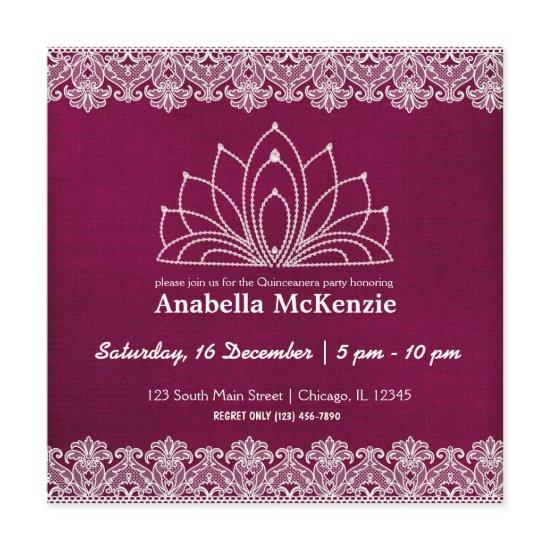 Lace Quinceanera (Maroon)