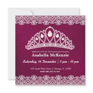 Lace Quinceanera (Maroon)