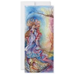 LADY OF LAKE 1, vibrant bright blue pink Announcement