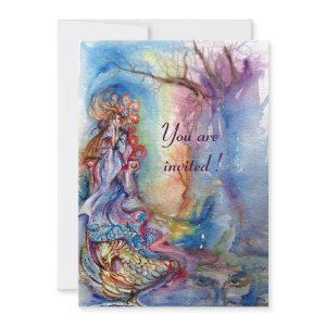 LADY OF LAKE , vibrant blue pink