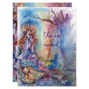 LADY OF LAKE , vibrant blue pink