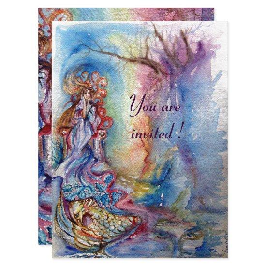 LADY OF LAKE , vibrant blue pink