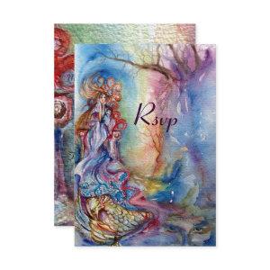 LADY OF LAKE , vibrant blue pink rsvp