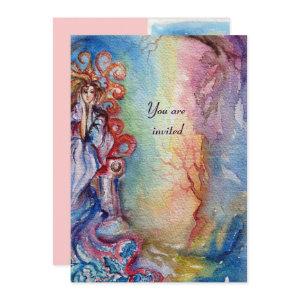 LADY OF LAKE , vibrant bright blue pink