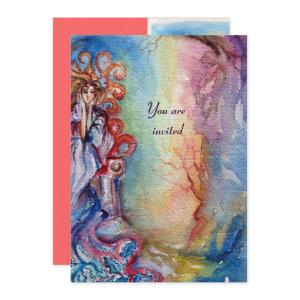 LADY OF LAKE , vibrant bright blue pink