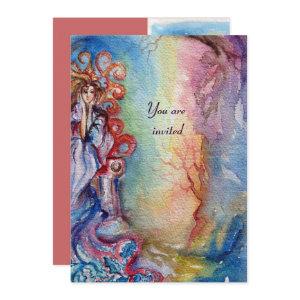 LADY OF LAKE , vibrant bright blue pink
