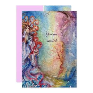 LADY OF LAKE , vibrant bright blue pink