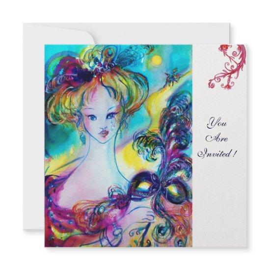 LADY WITH MASK / Venetian Masquerade Ball ice