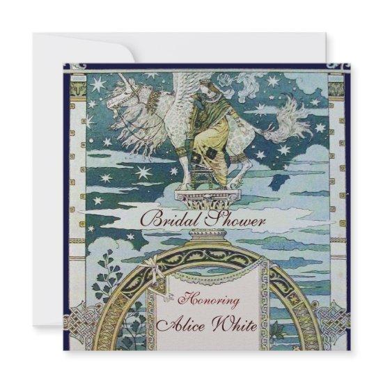 LADY WITH UNICORN BRIDAL SHOWER PARTY Ice White