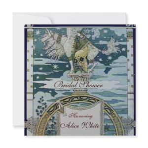 LADY WITH UNICORN BRIDAL SHOWER PARTY Silver