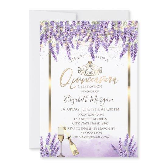 Lavanda Frame Wine Quinceanera