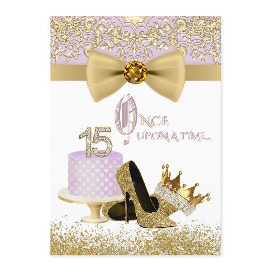 Lavender and Gold Quinceanera Birthday Party