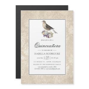 Lavender and Ivory Vintage Quinceañera Magnetic