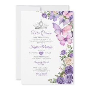 Lavender Butterfly Purple Quinceanera Birthday