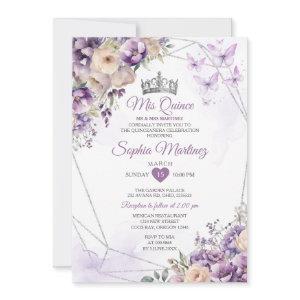 Lavender Floral Butterfly Purple Mis Quince