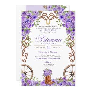 Lavender Light Purple Western Charra Quinceañera