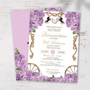 Lavender Lilac Roses Western Charro Quinceanera