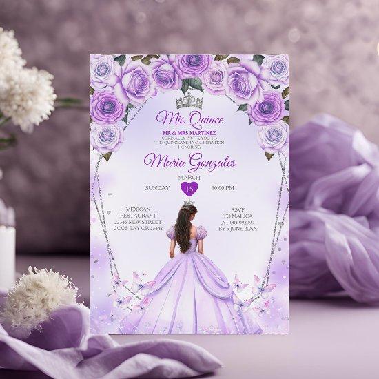Lavender Mis Quince 15 Anos Crown Quinceañera
