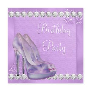 Lavender Purple High Heel Shoe Birthday Party