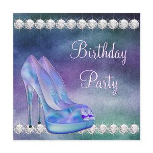 Lavender Purple High Heel Shoe Birthday Party