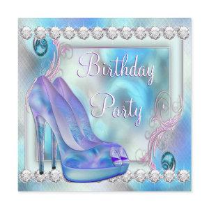 Lavender Purple High Heel Shoe Birthday Party