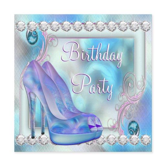 Lavender Purple High Heel Shoe Birthday Party