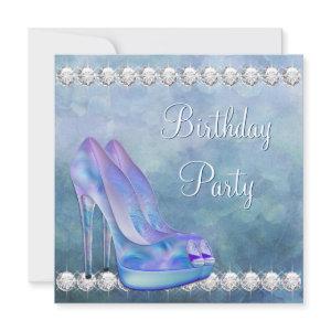 Lavender Purple High Heel Shoe Birthday Party