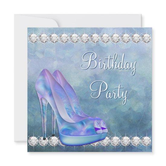 Lavender Purple High Heel Shoe Birthday Party
